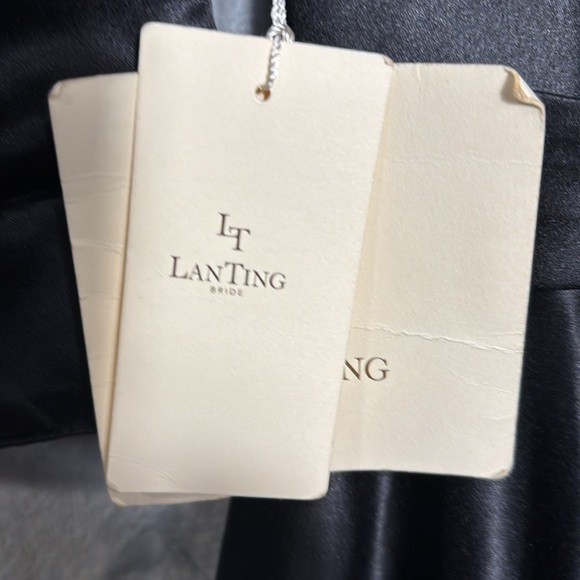 Black formal dress LT Lanting bride dress medium/large - Picture 2 of 12